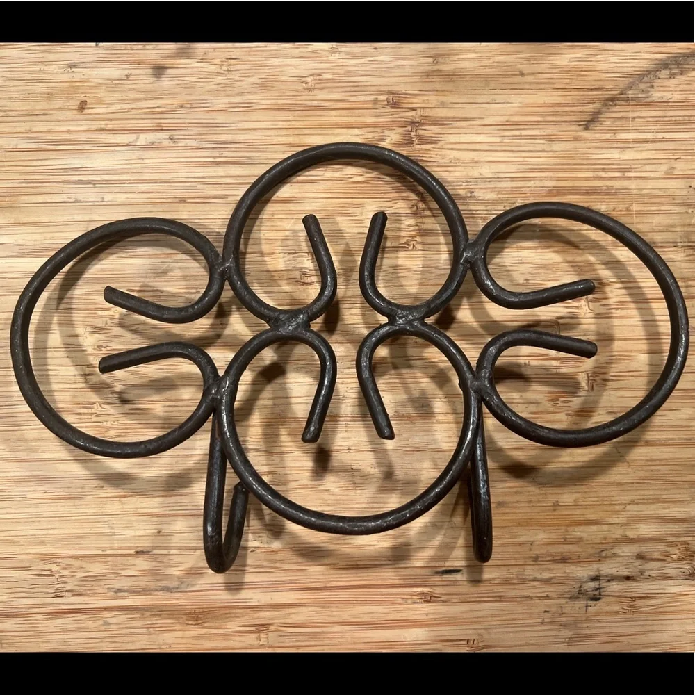 Rustic Brown industrial Metal Wall Decorative Scroll Hook